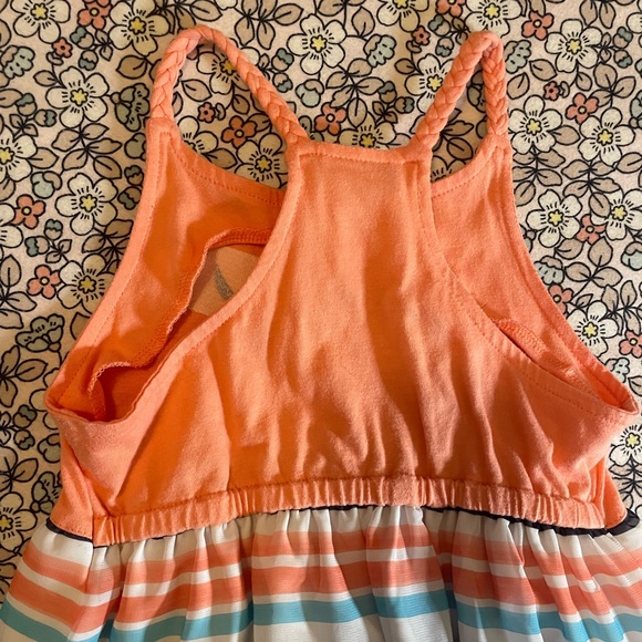 Nautica girls solid & striped dress. Very good used condition. Size 5. - Picture 6 of 9